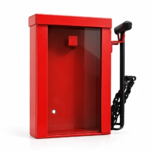 Red Emergency Key Cabinet with Hammer